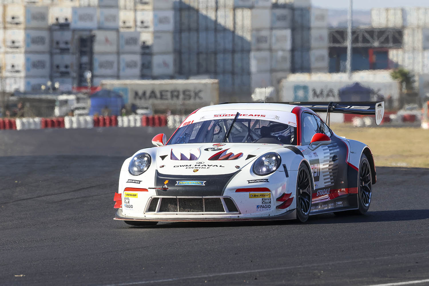 Charl Arangies in his Porsche