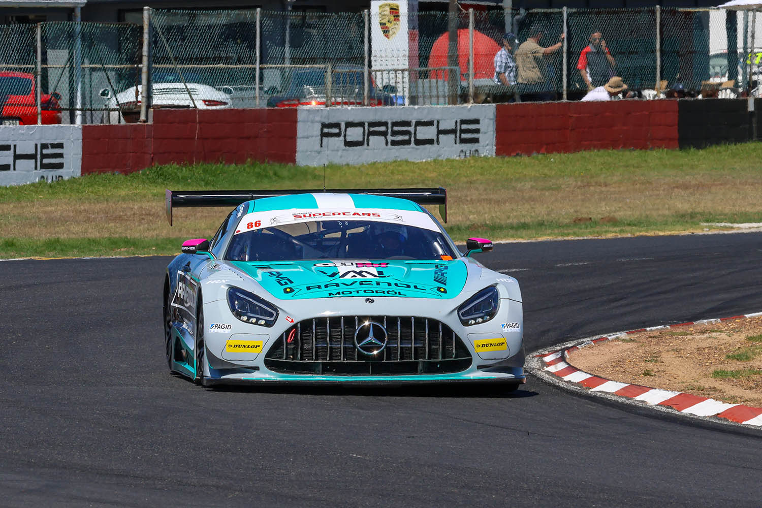 Charl Arangies in his Mercedes